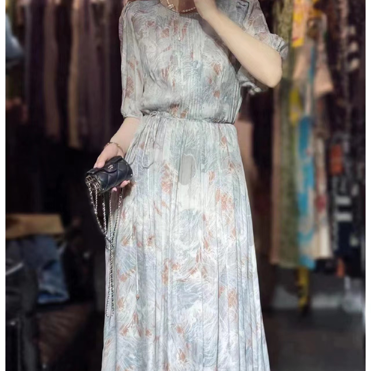 四季真丝桑蚕丝连衣裙衬衫