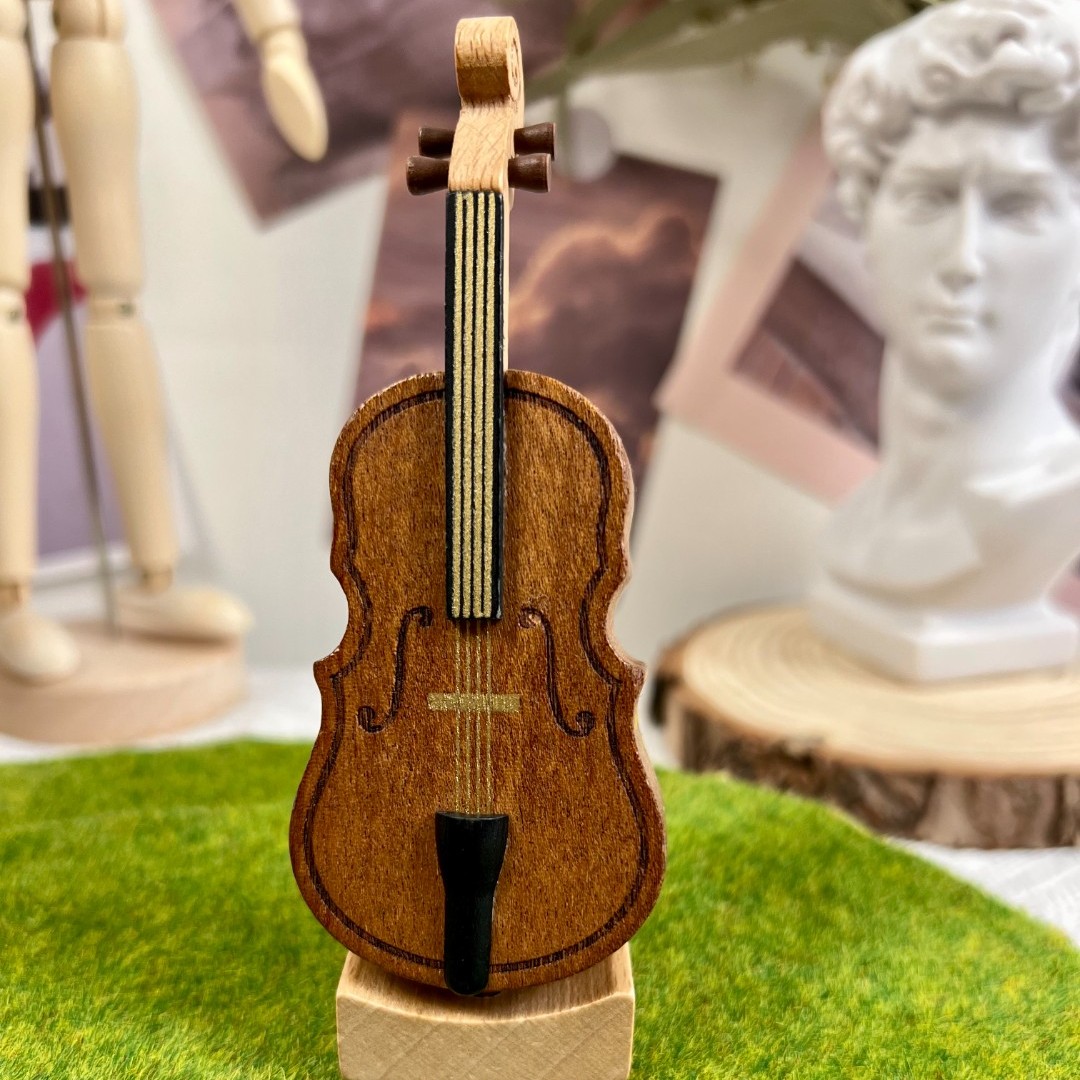 大提琴款——手工木制玩具高端儿童玩具摆件