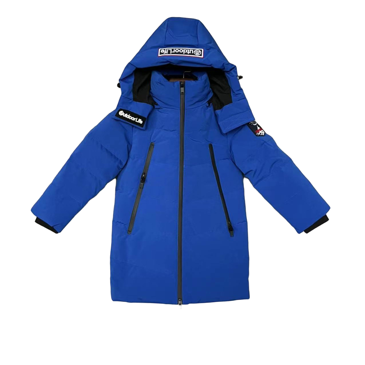 40353高高货白鹅绒！冬季厚羽绒柔软蓬松时尚保暖连帽中长款休闲