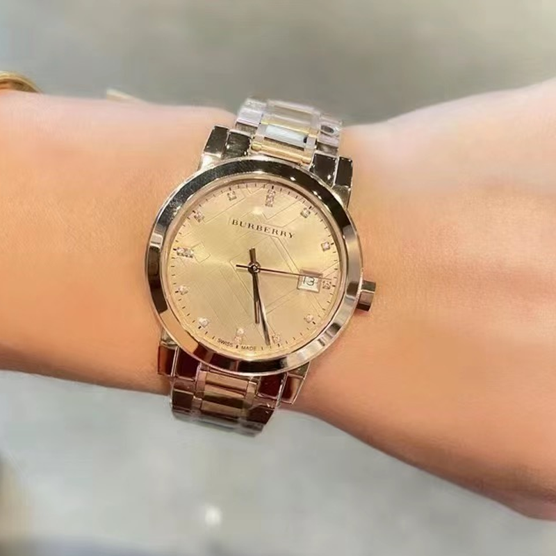 【Lina专属】Burberry博柏利带钻石英女表34表盘BU9126