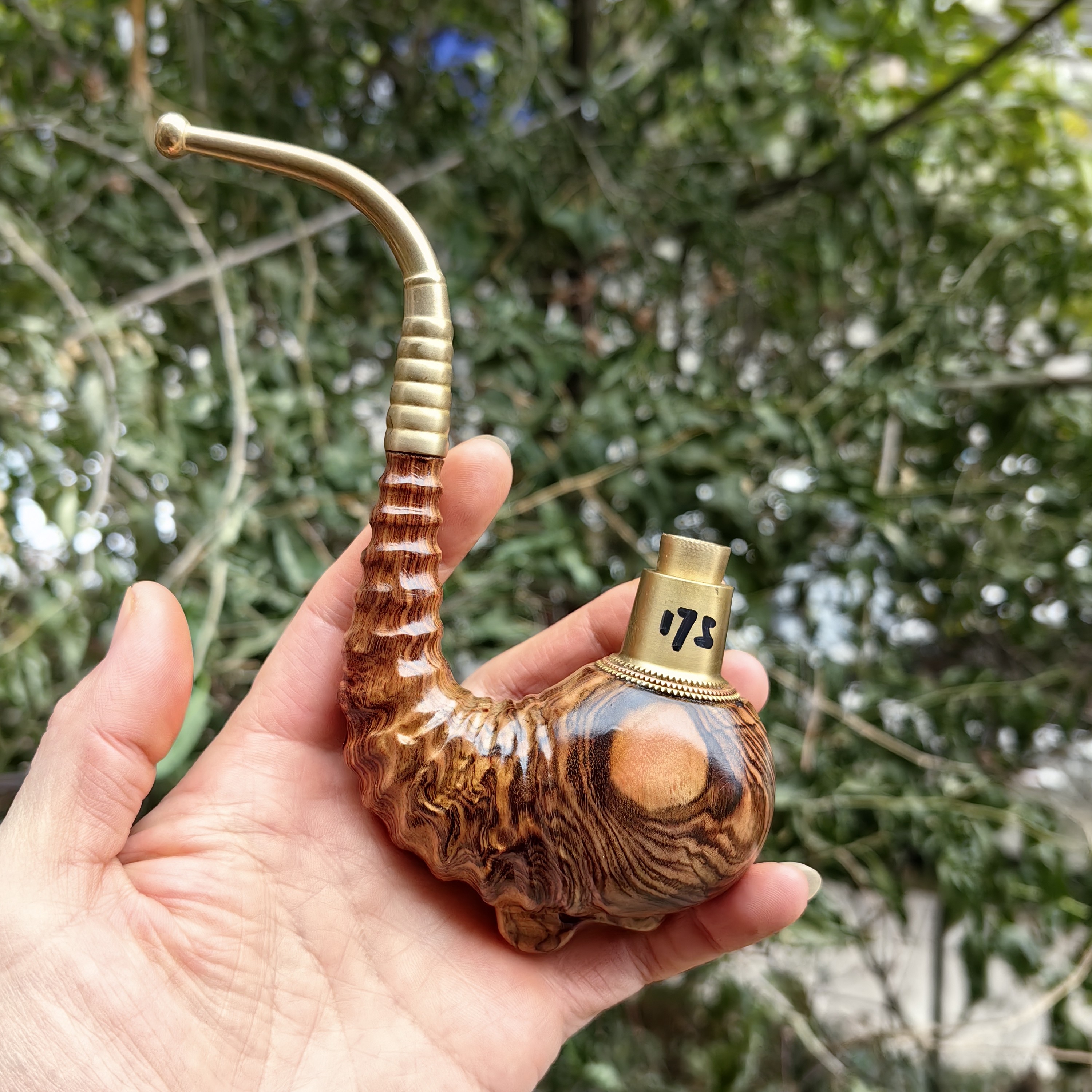 贵州细叶香老式土烟袋把玩件！长度17.5公分！把玩按摩收藏送礼佳品