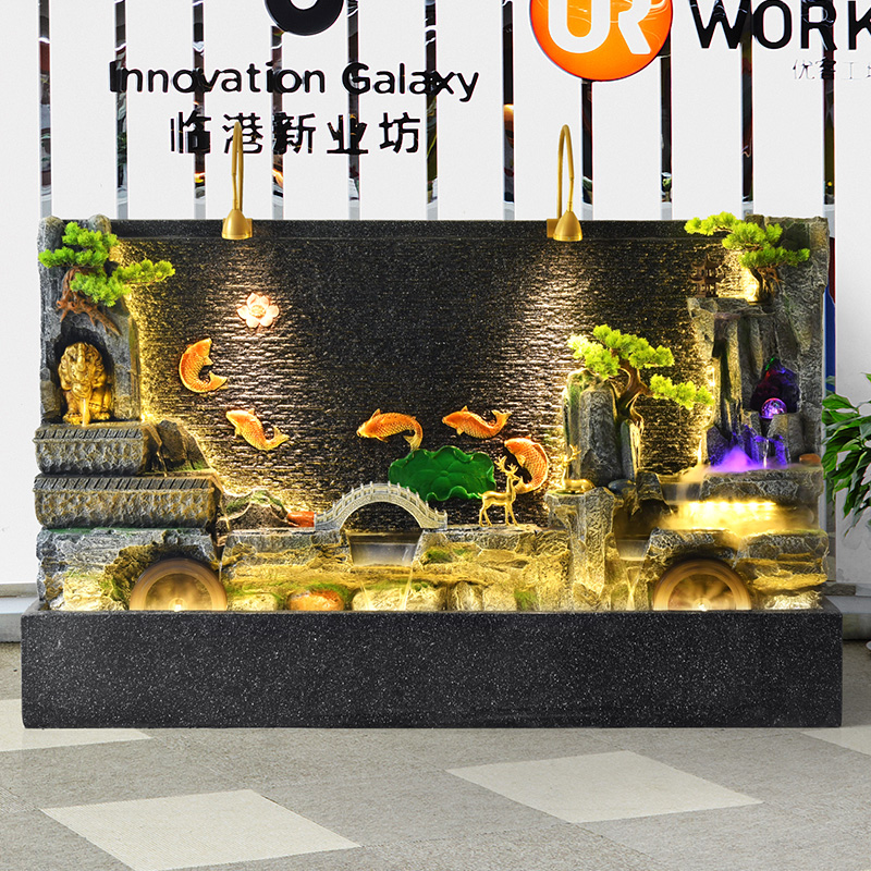 庭院假山水幕墙公司迎宾墙影壁墙照壁墙流水屏风隔断背景墙水景墙