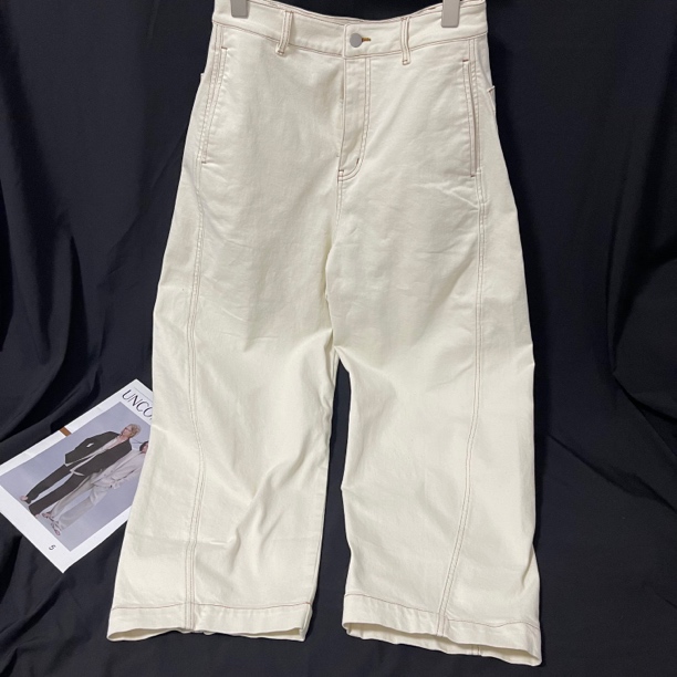 YJ2024福利（不退换）时尚设计经典百搭九分阔腿弯刀裤