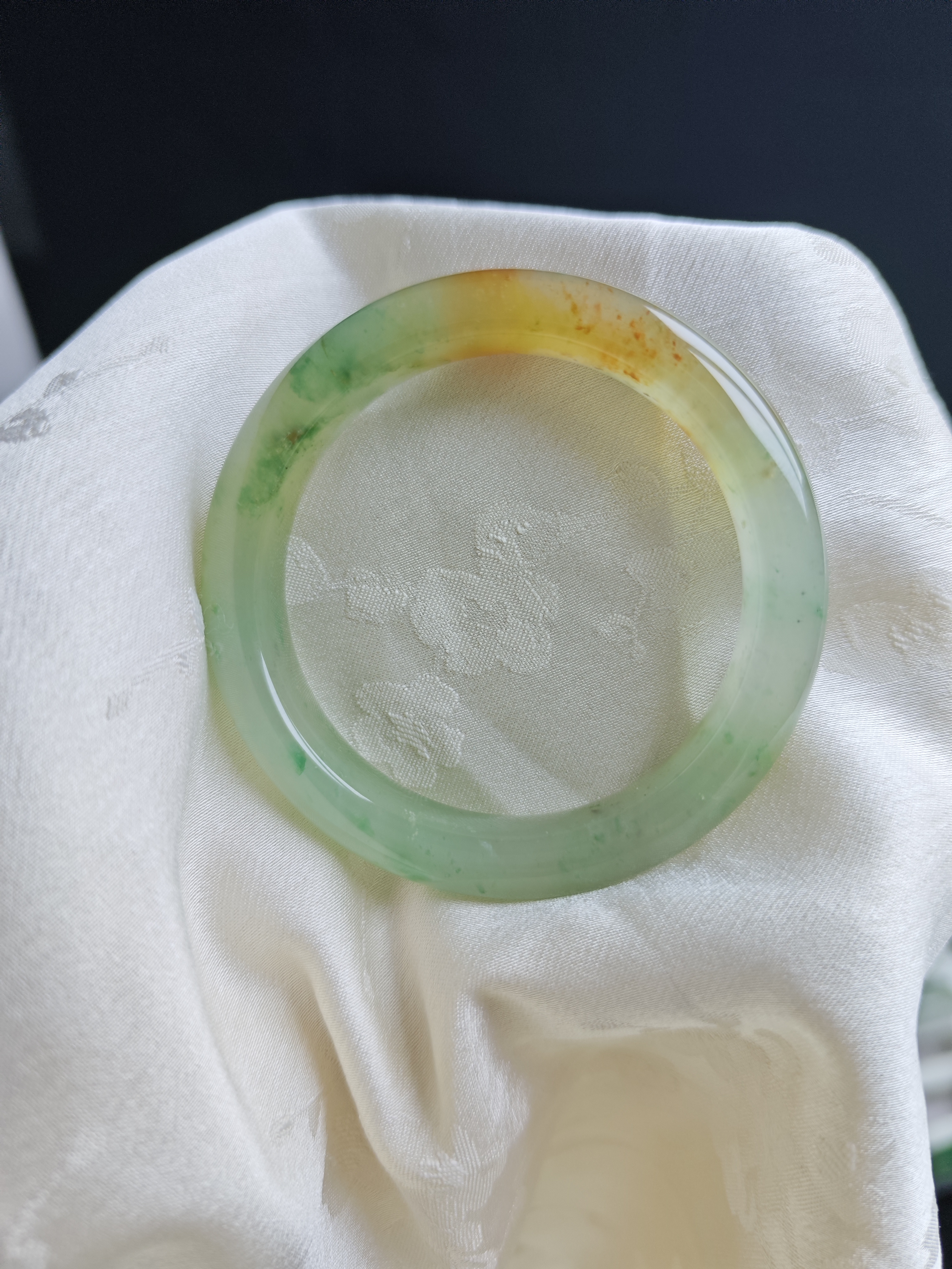 天然A货非洲翠黄加绿