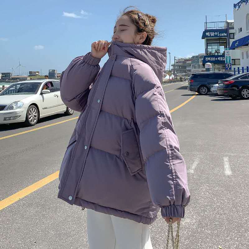 反季节棉服女2023新款棉袄女学生韩版宽松短款冬天外套加厚面包服