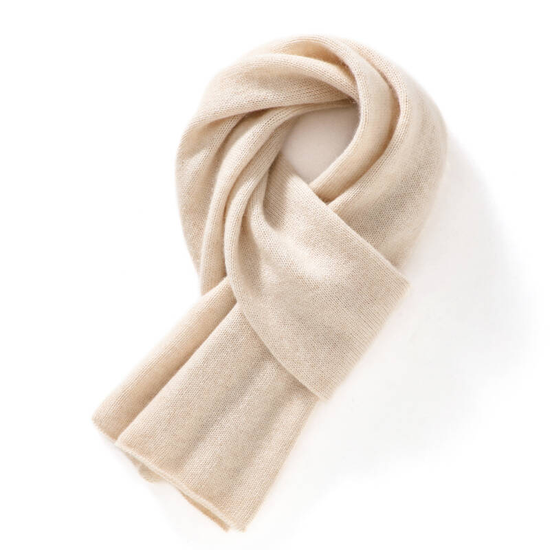 山羊绒围巾女短款纯色韩版秋冬季保暖护颈百搭围脖情侣