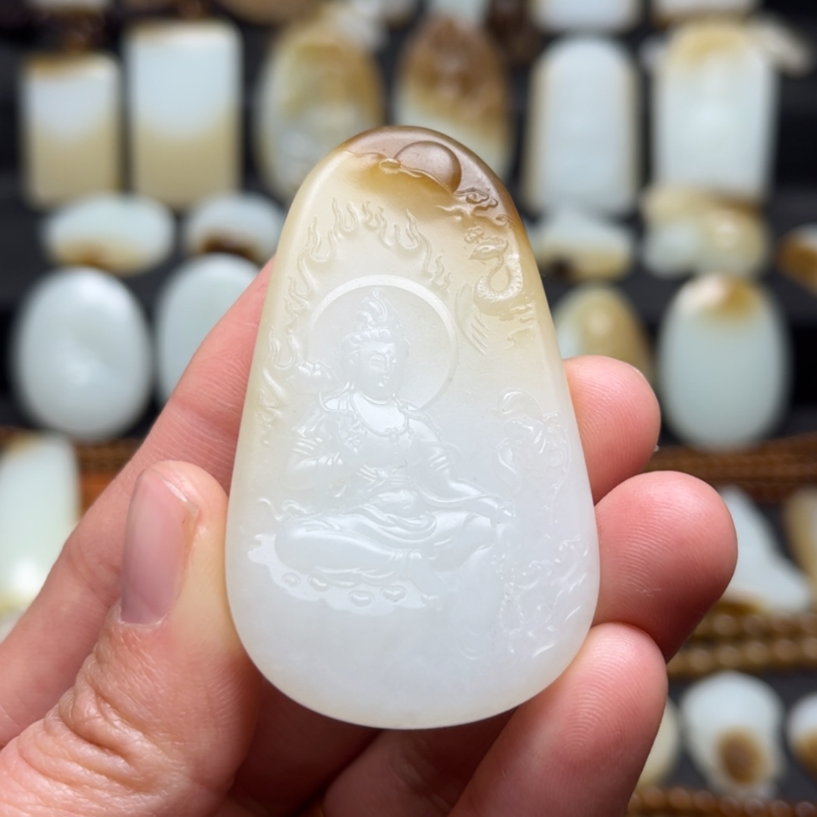 【闪购商品】和田玉颈饰未镶嵌白***夜