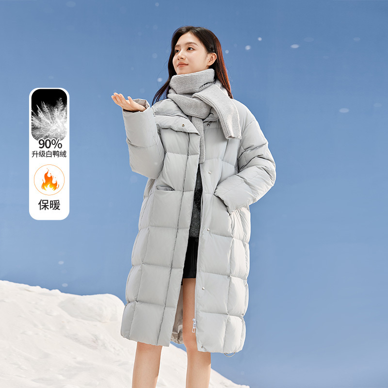 【直播专享】Y844384羽绒服 香影立领羽绒服女中长款年冬季新款宽