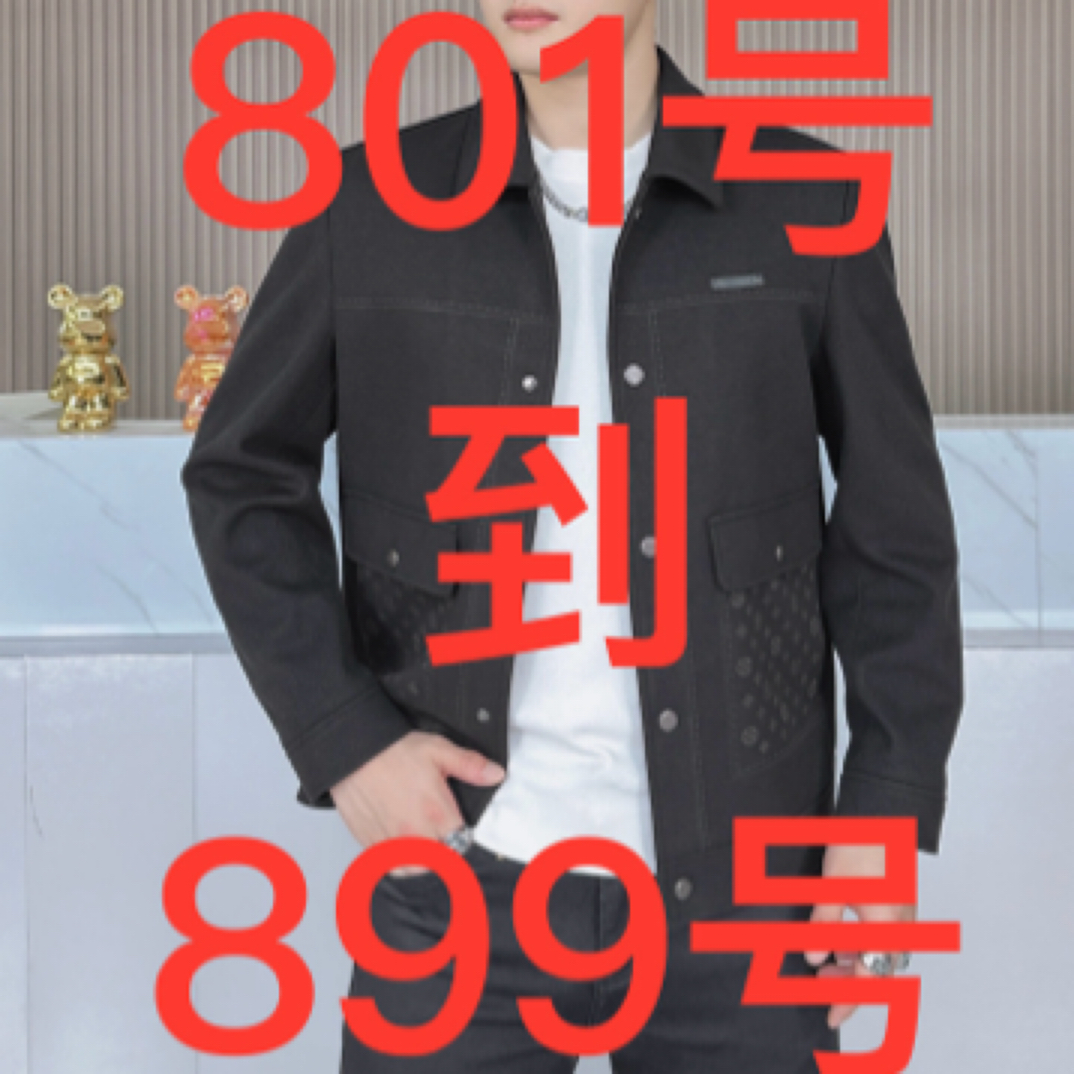 801号至899号温州英皇名品高品质男装男士小香风男款黑色冬季