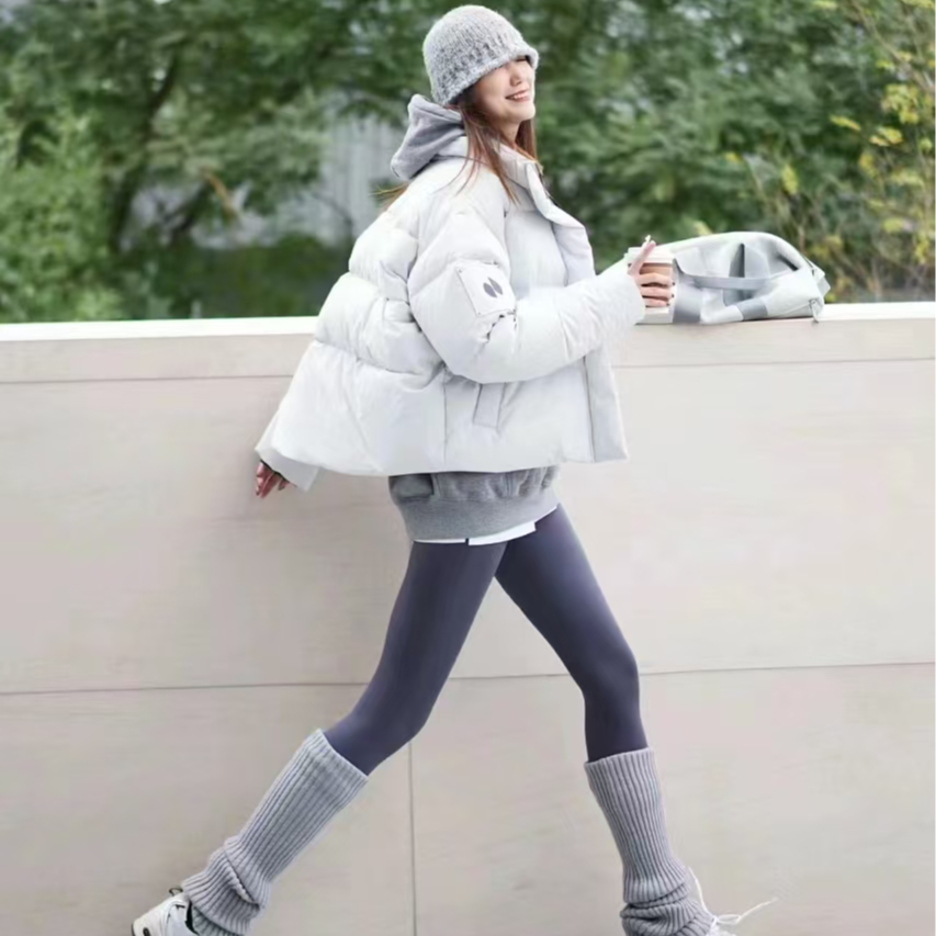 鲨鱼裤加绒中暖瑜伽裤女