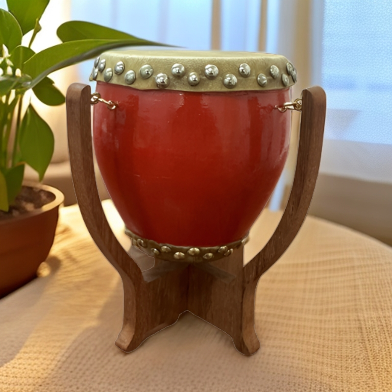 潮州大锣鼓纯手工摆件，纯牛皮制造，汽车办公室摆件，收藏送礼佳品！