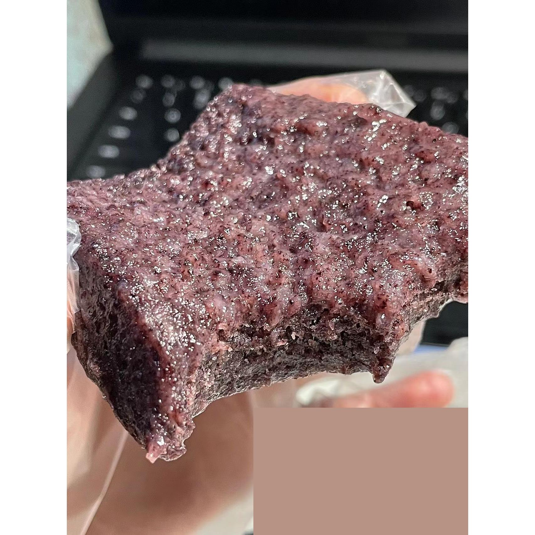 味蒸斋黑米糕紫米糕软糯糯唧唧早餐下午茶糕点粗粮米糕800g装
