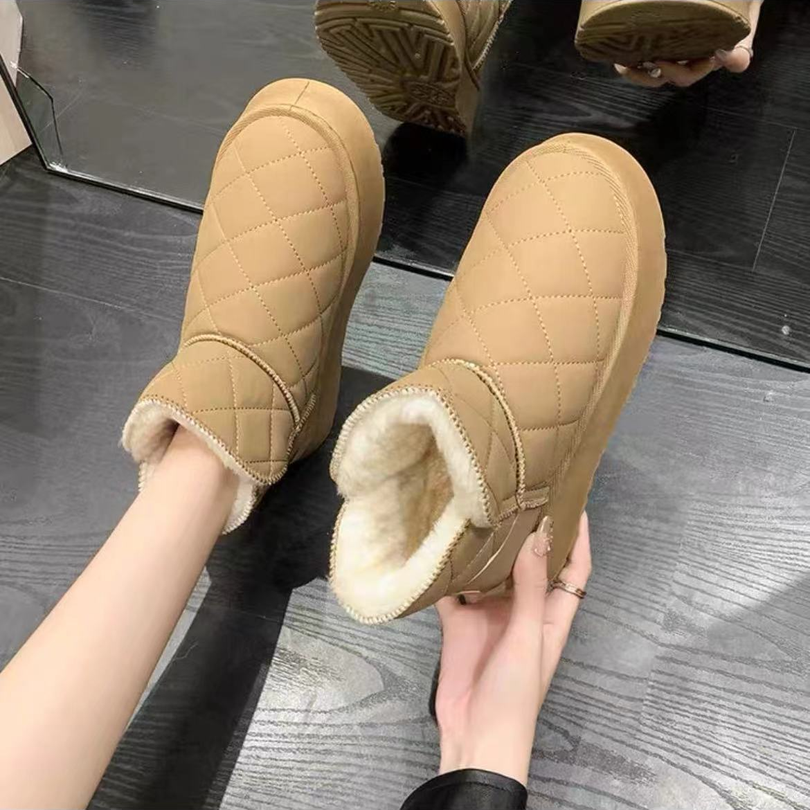 小强家女鞋 808 冬季时尚百搭雪地靴(X54)