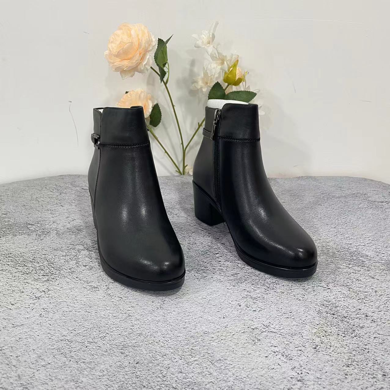 小强家女鞋  韩版气质百搭加绒女鞋（K272）  (WTC92371G)