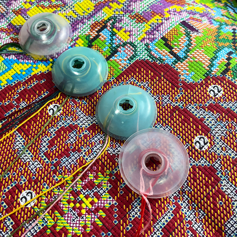 挂线绣卷线轴十字绣工具绕线穿线软线盘卷线绕线分线器线器线不乱