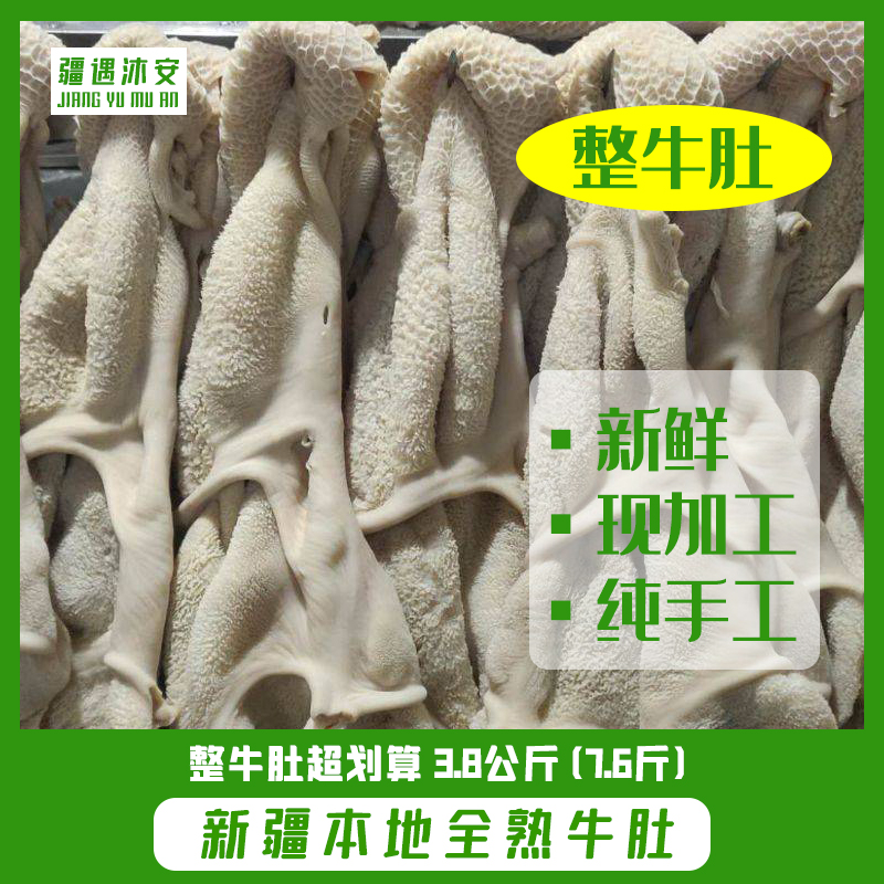 【新疆包邮】整牛肚 新疆本地新鲜纯手工牛肚3.8公斤 固形物含量100