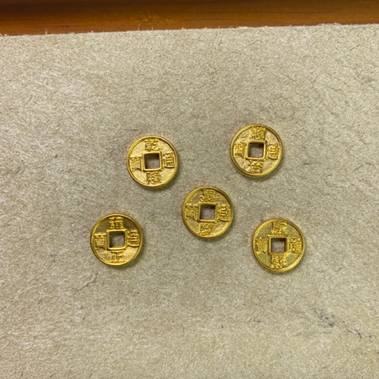 QTA103五帝币足金999足金999带证书走抖音基地先鉴定后发货