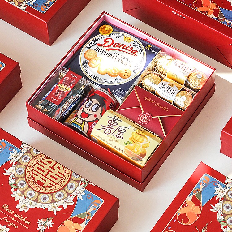 结婚喜糖成品礼盒含糖伴手礼套装婚糖带糖中国风婚礼专用喜宴回礼