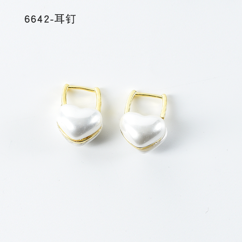 铜合金耳饰 设计师气质耳环小众设计高级感耳钉耳饰～6642