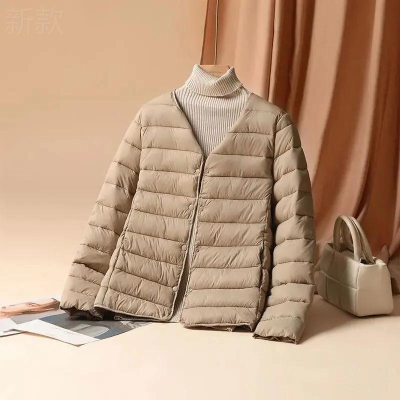 冬季韩版服女新款保暖时尚秋冬内胆修身轻薄外套保暖秋冬衣23短款