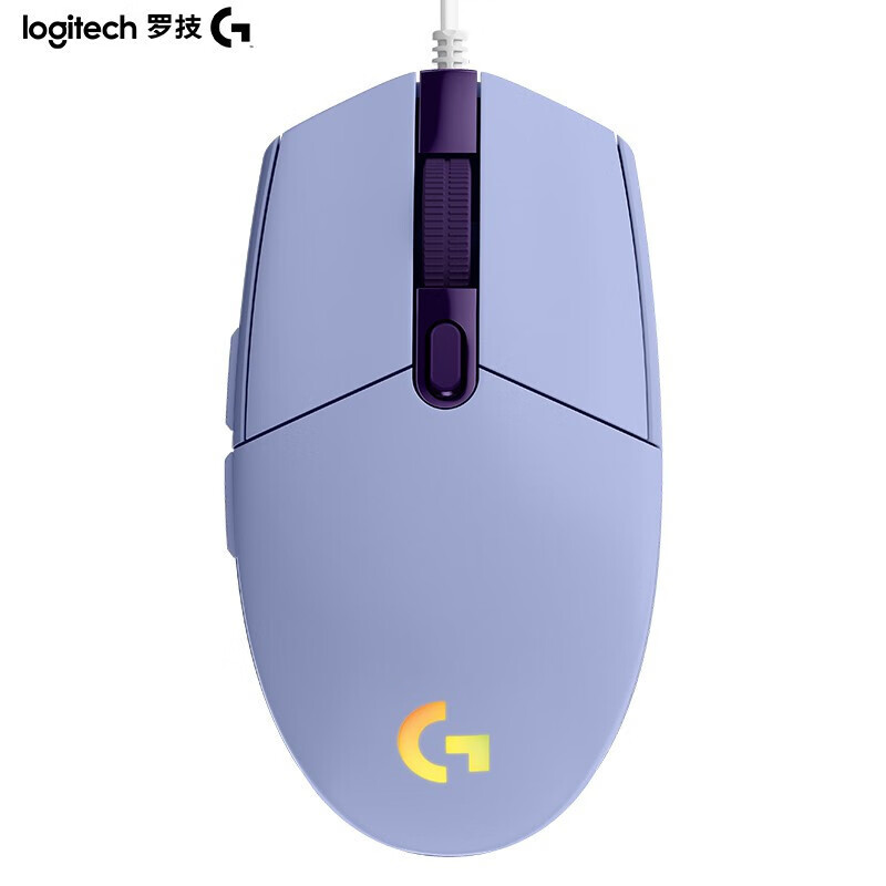 罗技G102二代有线游戏鼠标 电竞吃鸡宏lol竞技RGB流灯光通用无线
