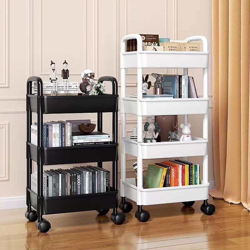 小推车置物架厨房卧室多层婴儿零食落地移动浴室卫生间收纳储物架