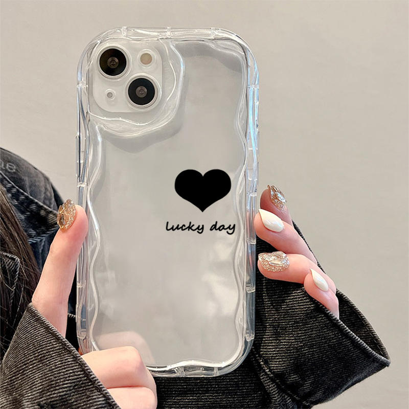 简约一个爱心适用iPhone11苹果13proamx手机壳12小众14ins15创意x