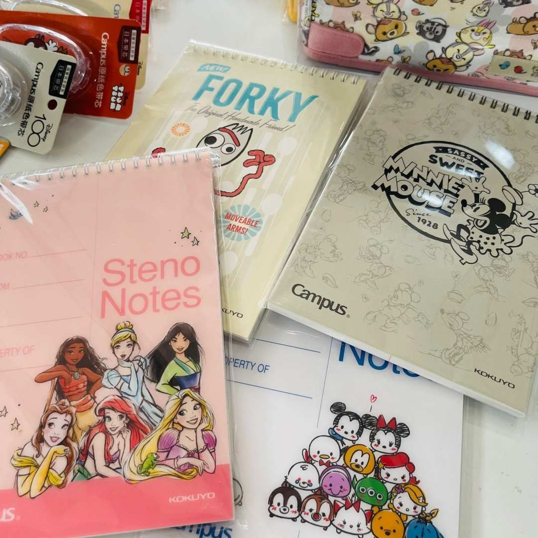 新品kokuyo国誉迪士尼限定联名上翻本线圈本螺旋速记笔记本子A5