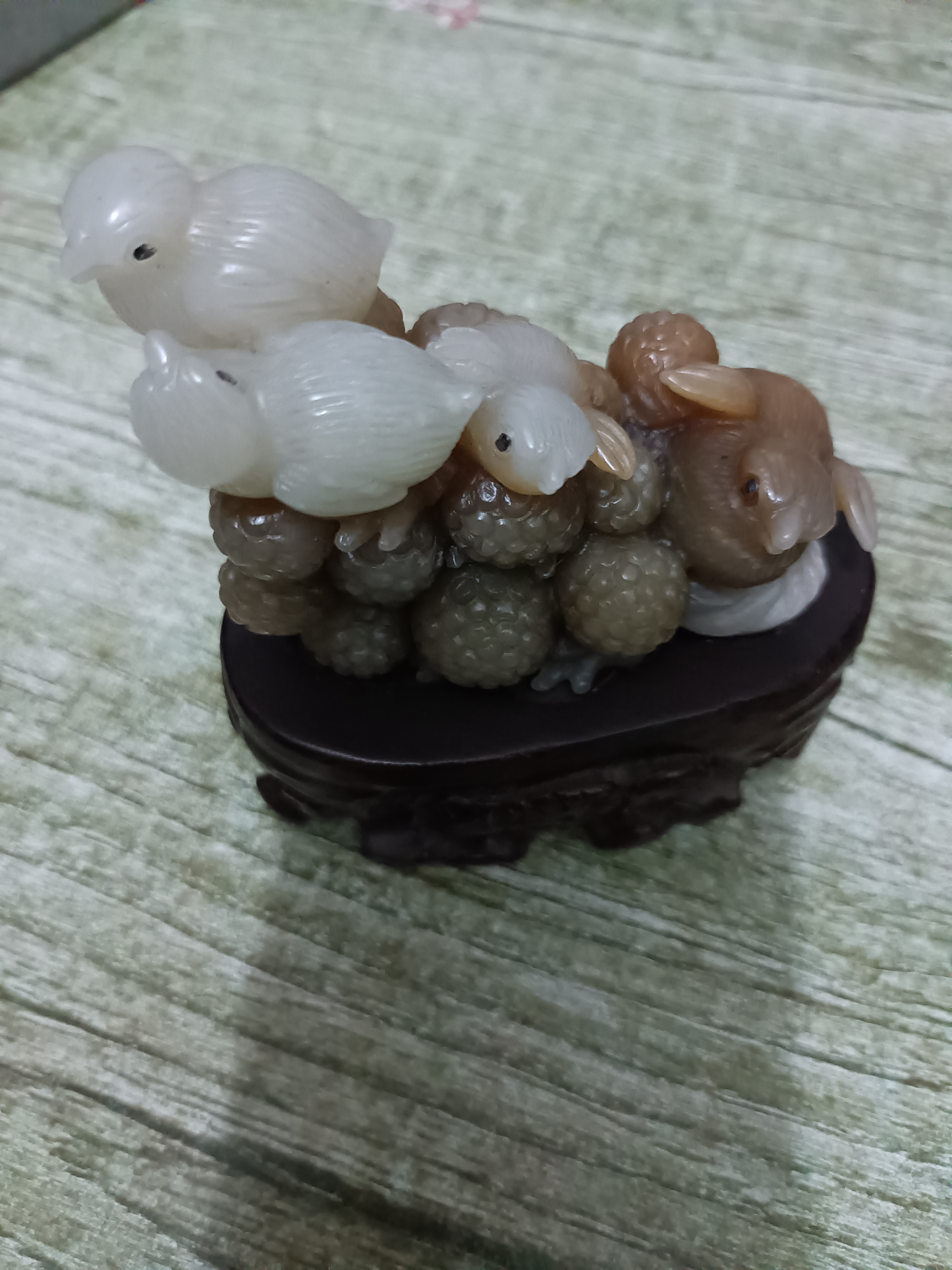 新疆和田玉安居落业小摆件