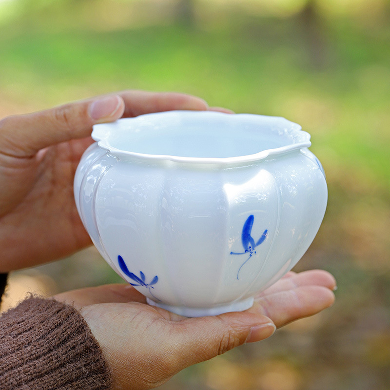 葵纹建水茶渣缸茶洗窑变复古杯洗日式陶瓷禅意水盂家用茶渣桶茶道
