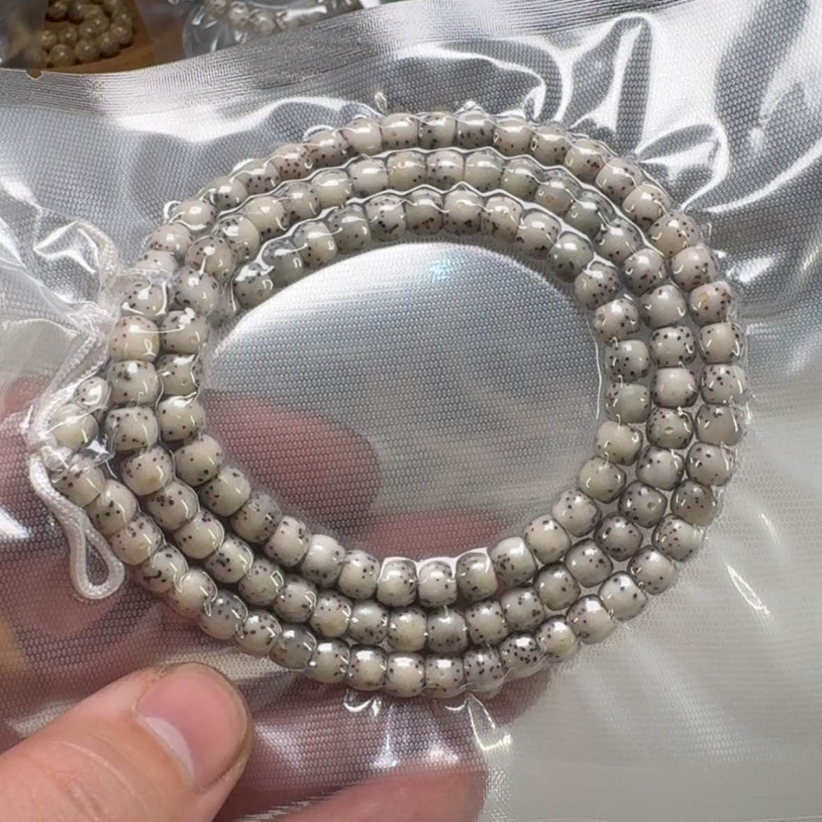 【闪购商品】星月菩提吊坠5尊宠糯冰石玉星月半壁6左右桶108