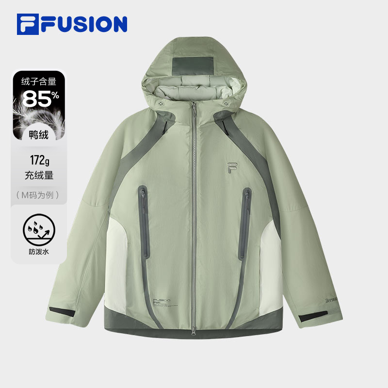 FILA斐乐运动休闲机能登山羽绒服男冬季保暖鸭绒外套T11M441906F