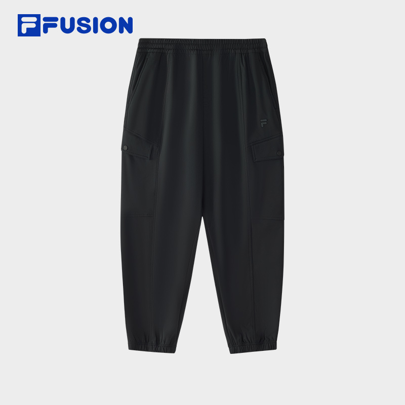 FILA斐乐冬季保暖亲肤复古运动束脚裤男士户外休闲裤T11M515801F