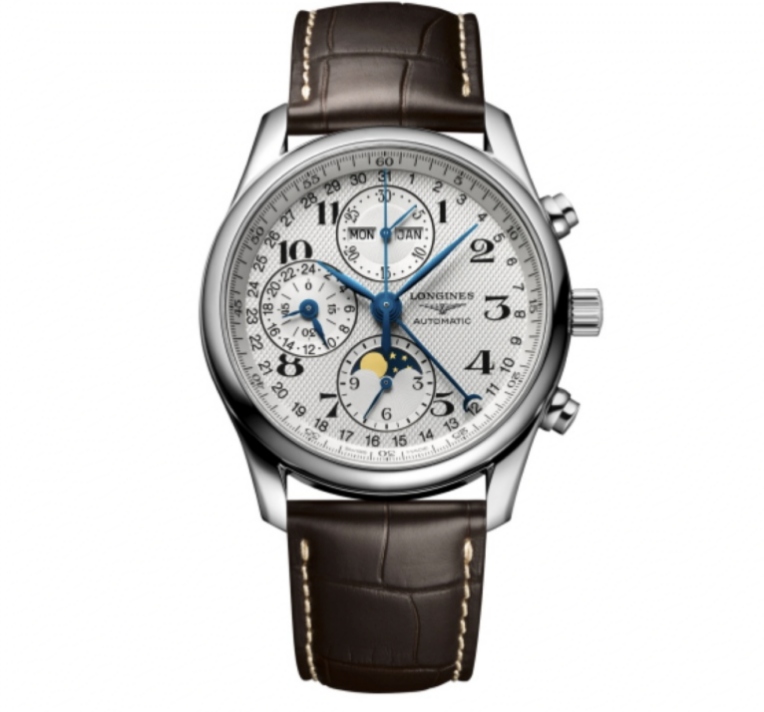 95新 Longines/浪琴 浪琴八针月相40 mm2015年全套