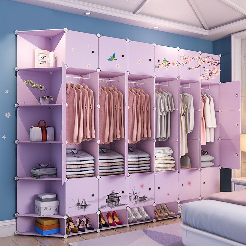 简易组装布多层加固结实收纳柜学生宿舍出租房落地式衣柜家用卧室