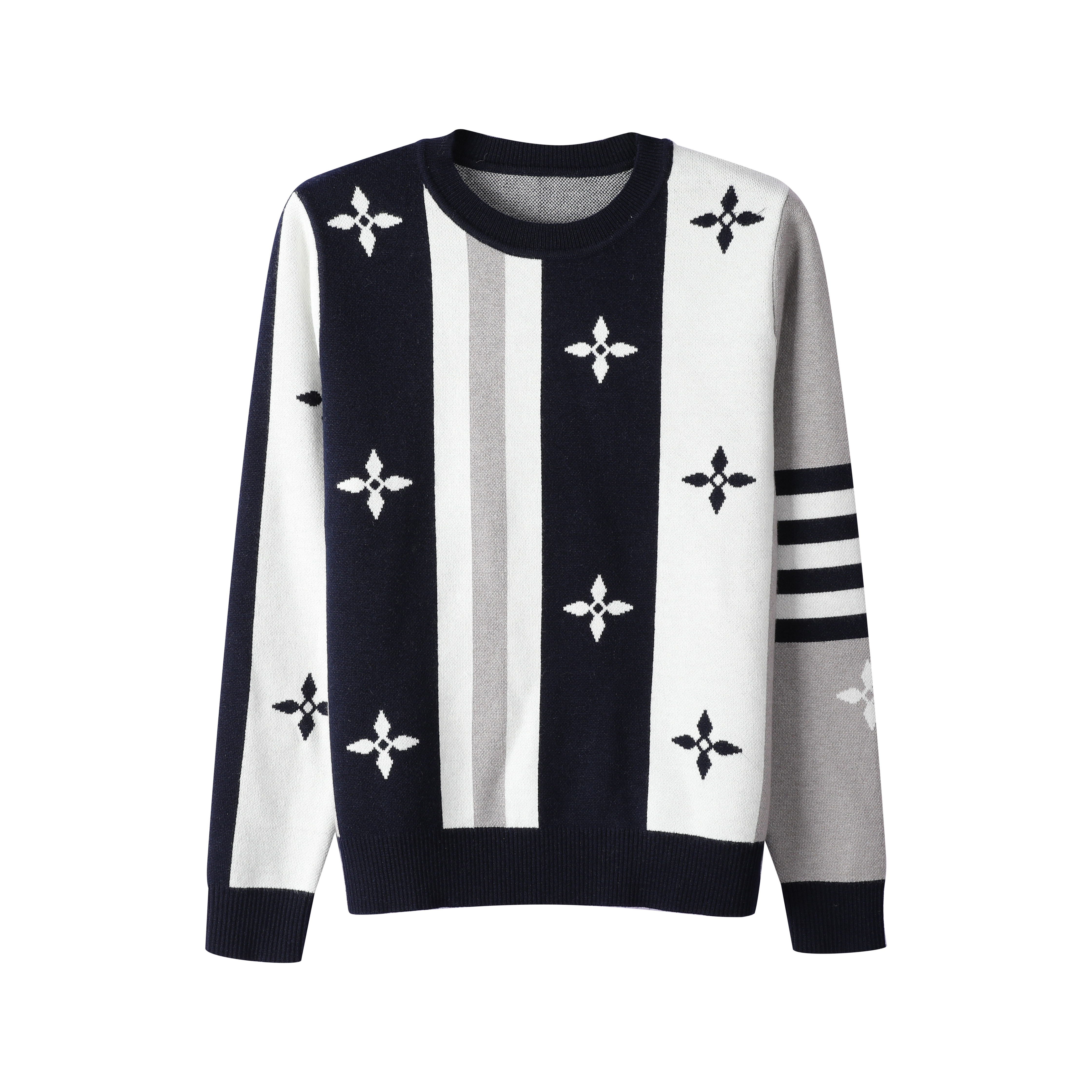 长袖时尚休闲百搭圆领秋冬套头针织衫1305