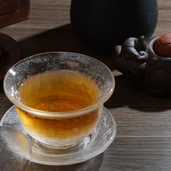 沏时光原矿磨砂中式纯手工盖碗带碗碟泡茶杯公道杯