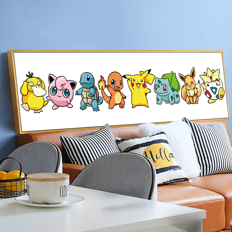 芊虹秀神奇宝贝十字绣新款线绣简单小件手工卡通动漫卧室儿童房