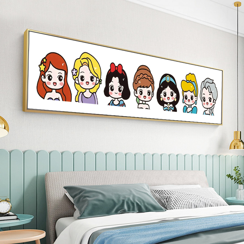 芊虹秀迪士尼公主十字绣2025新款线绣可爱卡通学生儿童卧室手工绣