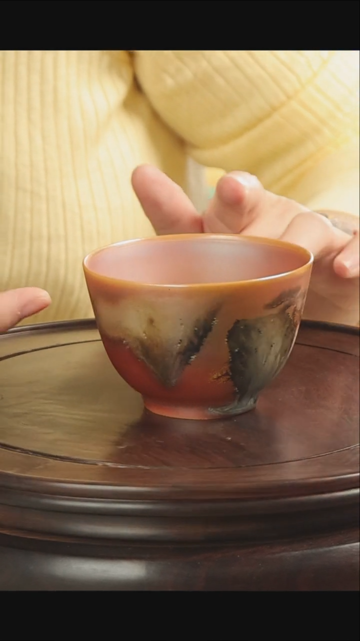 【闪购商品】柴烧手绘柴烧杯4