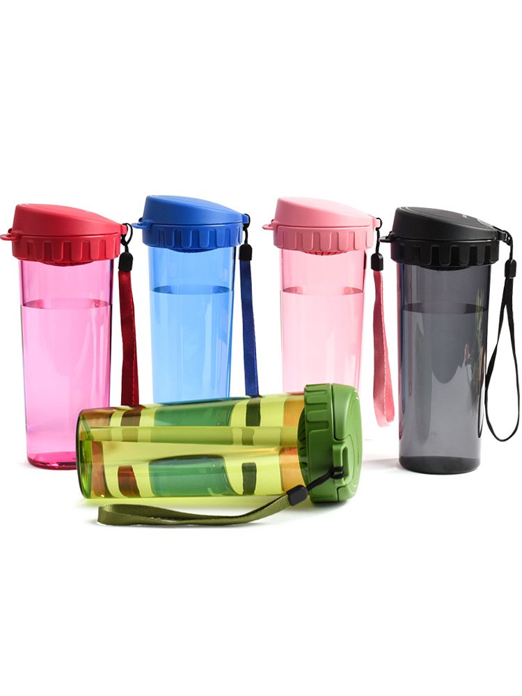 特惠500ML网红茶韵随心杯防摔新款塑料便携防漏水杯学生杯