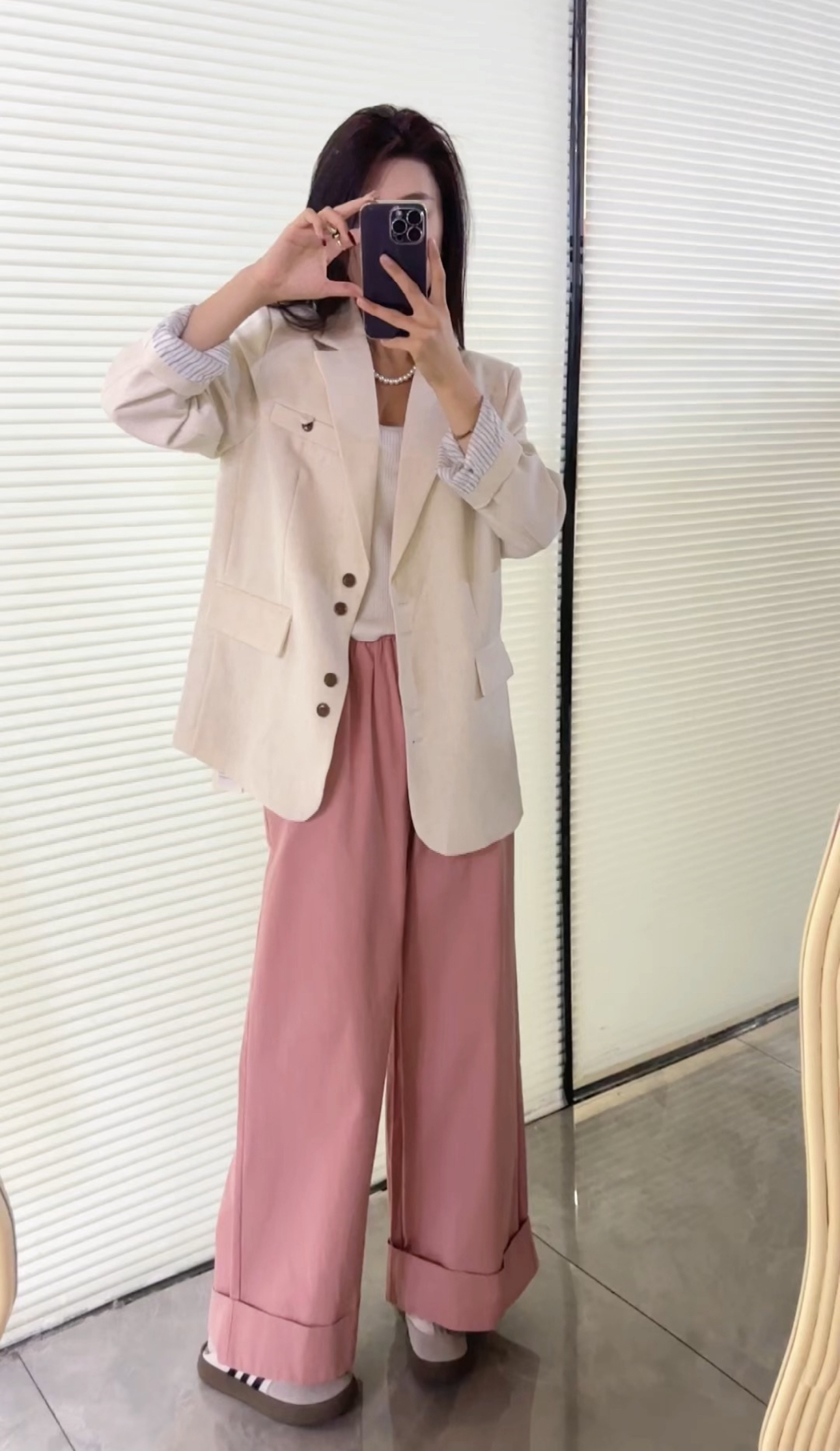 韩版西装外套 简约大方气质韩系甜美韩版小西装