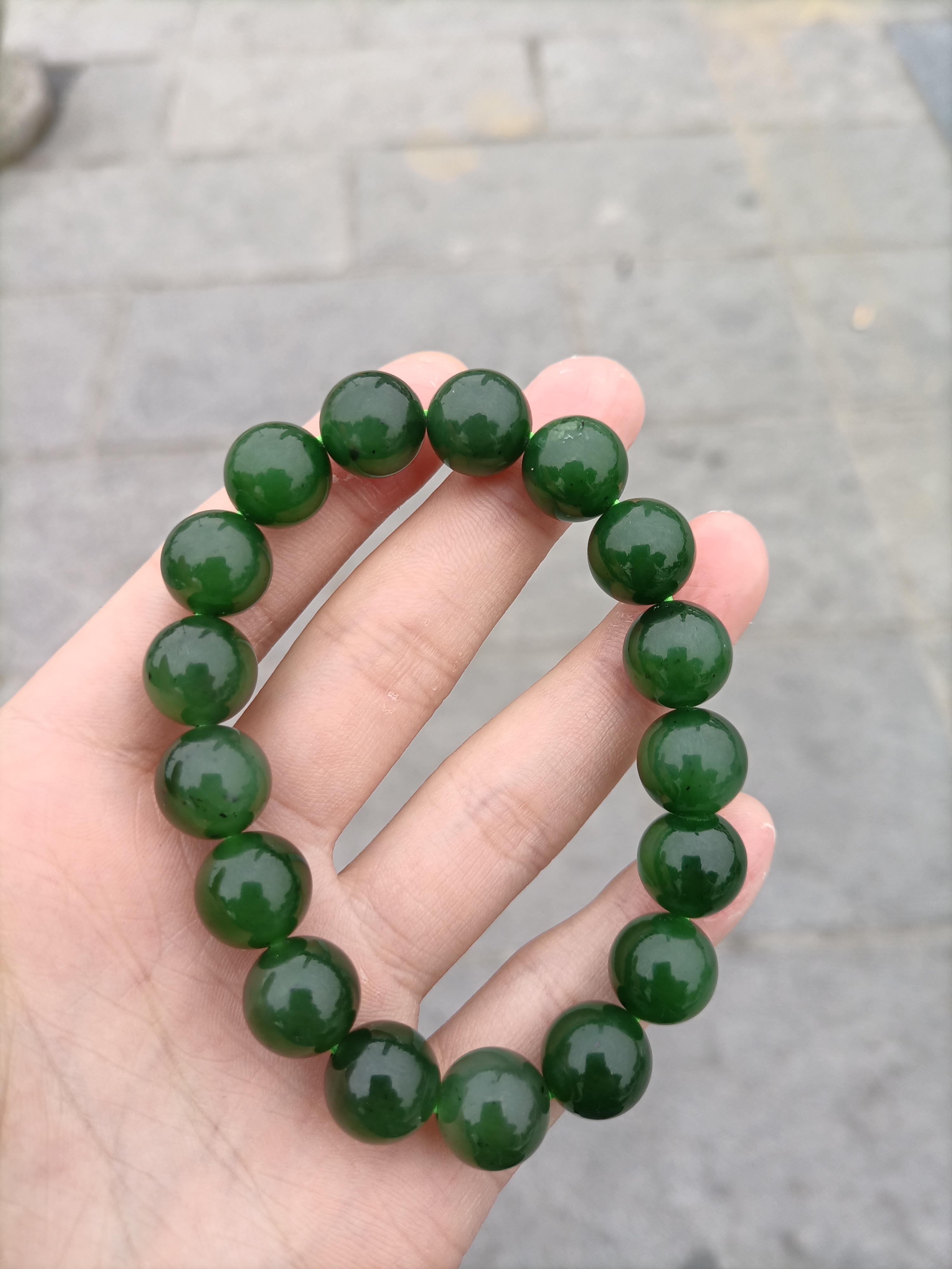 高端和田玉未镶嵌手串卡12