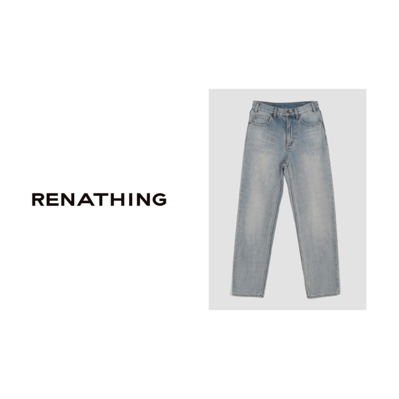 【RENATHING】C002直筒牛仔裤