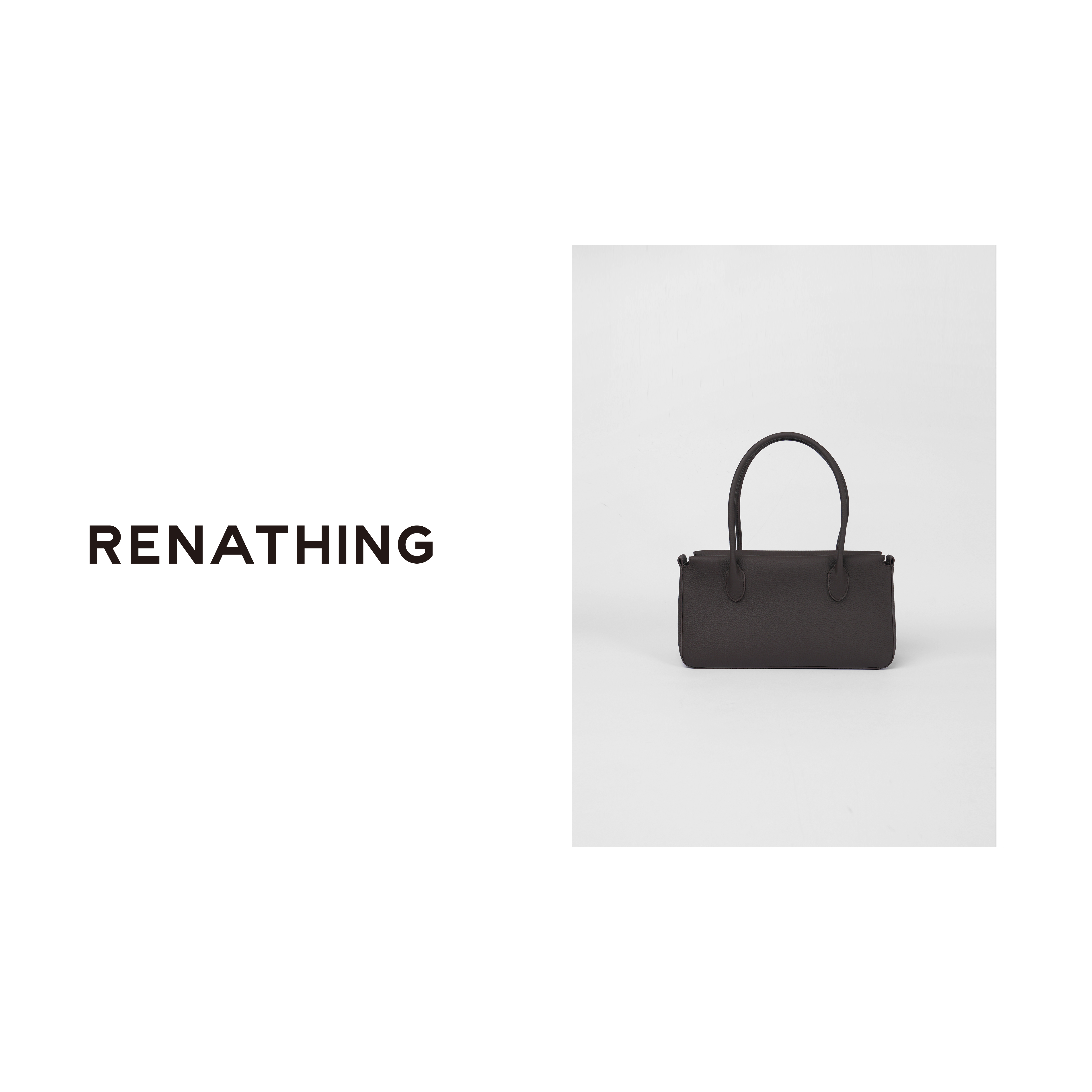 【RENATHING】复古通勤长柄手提包
