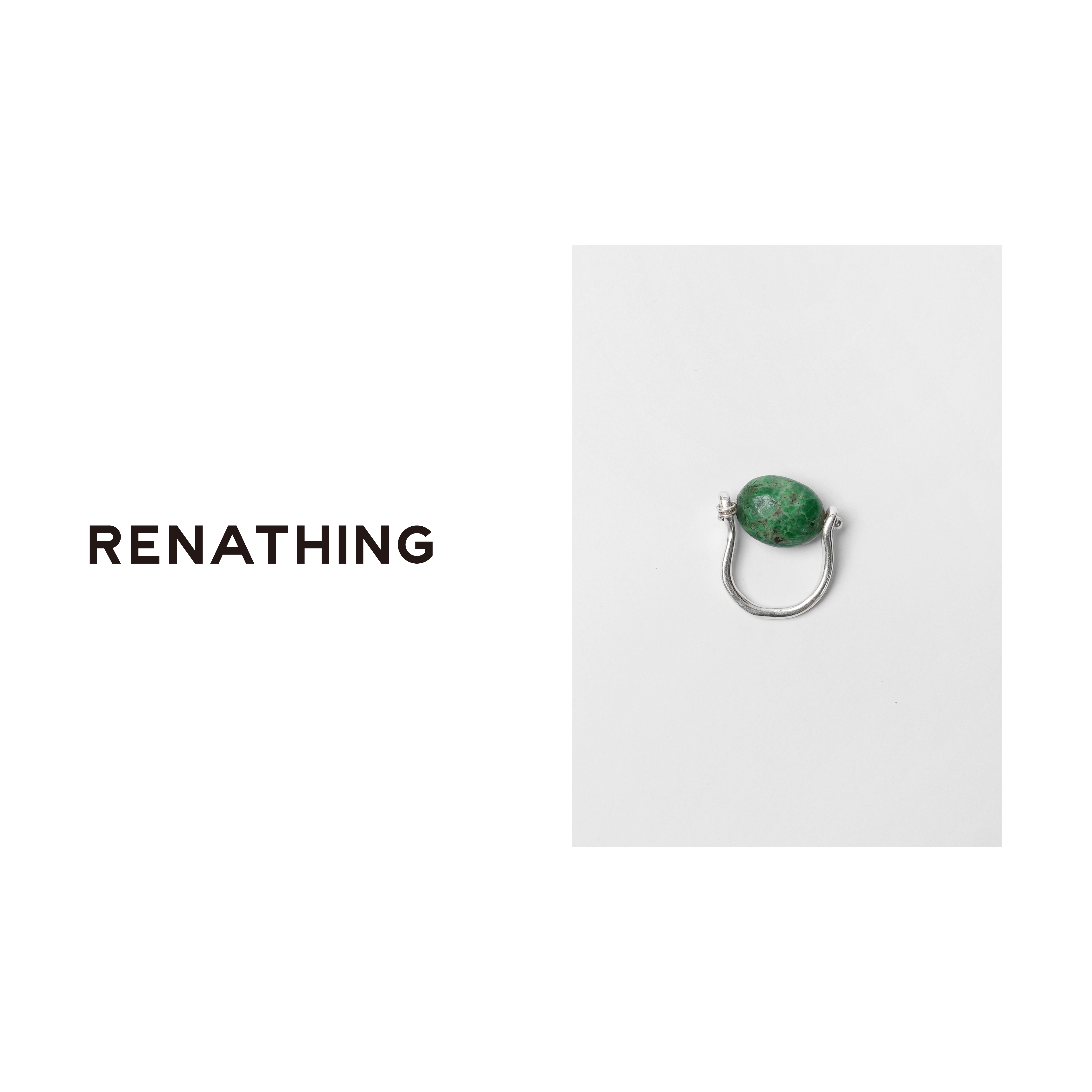 合金戒指 【RENATHING】可旋转扁珠戒指