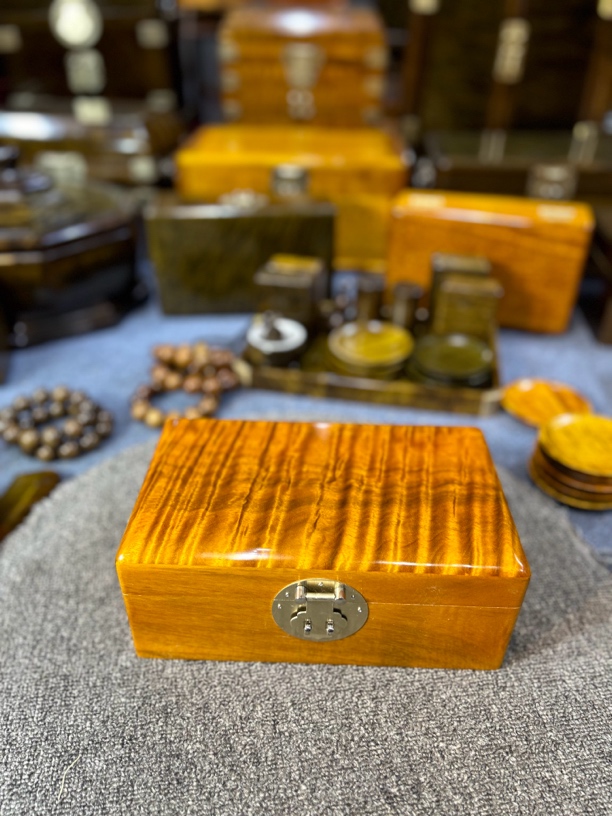 金丝楠带隔层收纳盒 大师工艺通货/个 M888