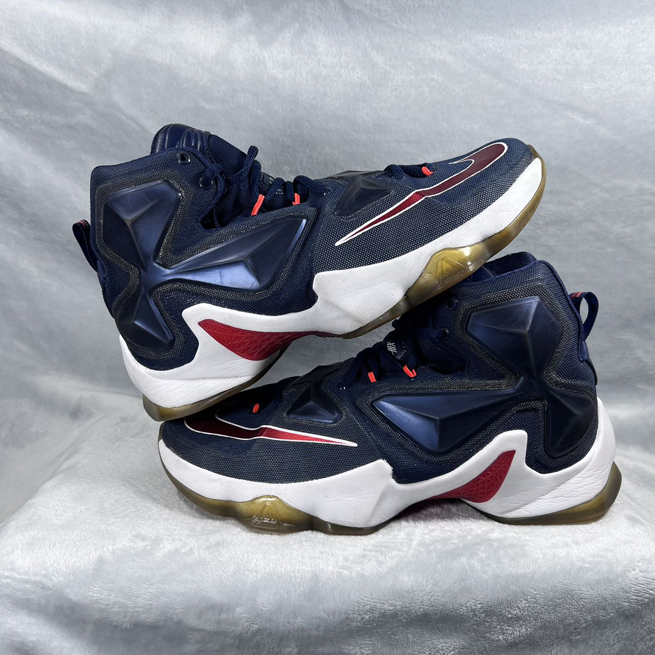 42码 NK 詹姆斯13 美国队 篮球鞋 8新 公价1999 鞋底氧化