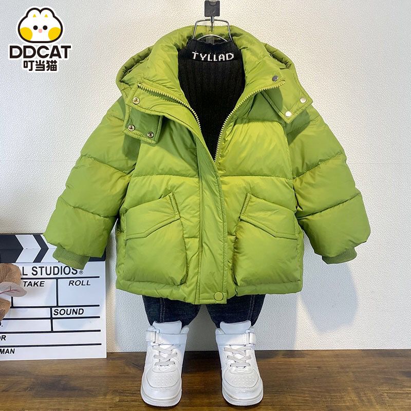 童装潮款Y男童冬装加厚衣年新款羽绒服洋气中大童男孩袄面包服潮
