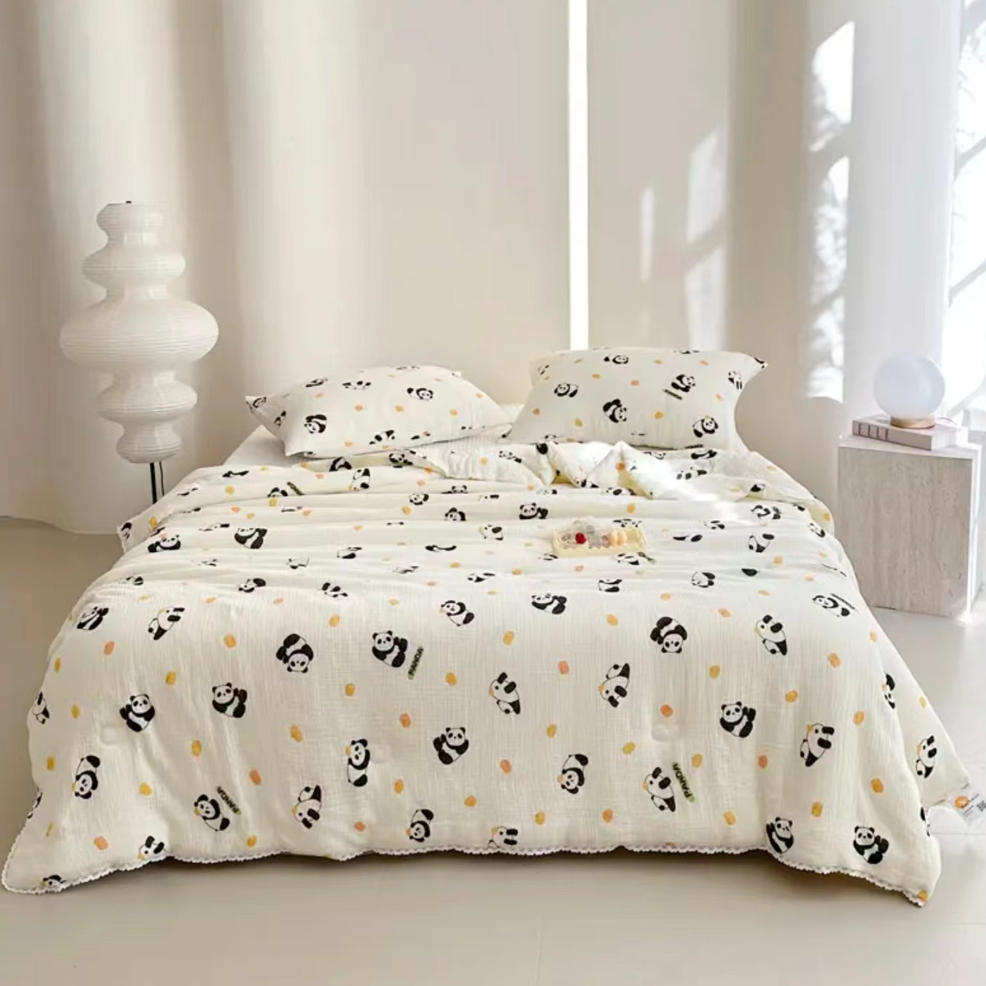 【小熊猫】纯棉皱皱布秋冬被200*230cm